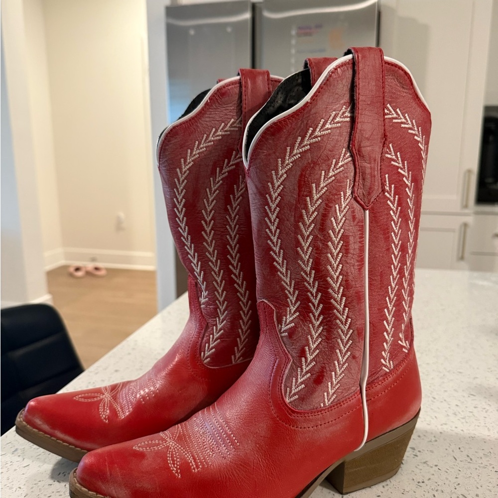 Red Western Cowboy Boots